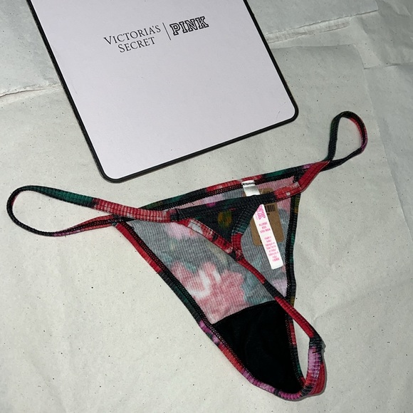 PINK Victoria’s Secret Cotton V-STRING THONG Panty XL - Picture 9 of 13